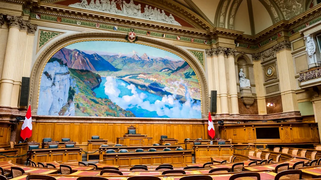 brown wooden chairs inside room