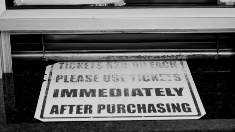 white and black street sign