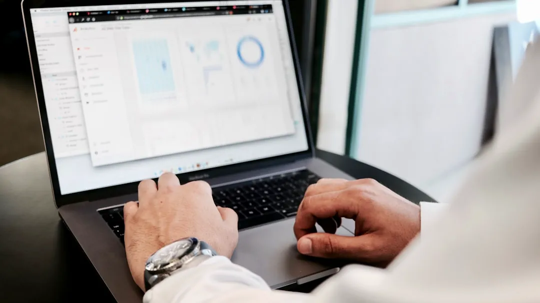 person using MacBook Pro